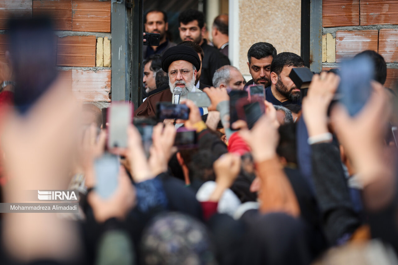 حضور رئیس جمهور در روستای خرم کلا- مازندران