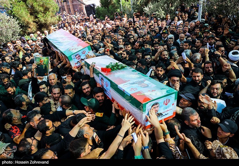 تشییع پیکر سردار شهید امیر علی حاجی زاده