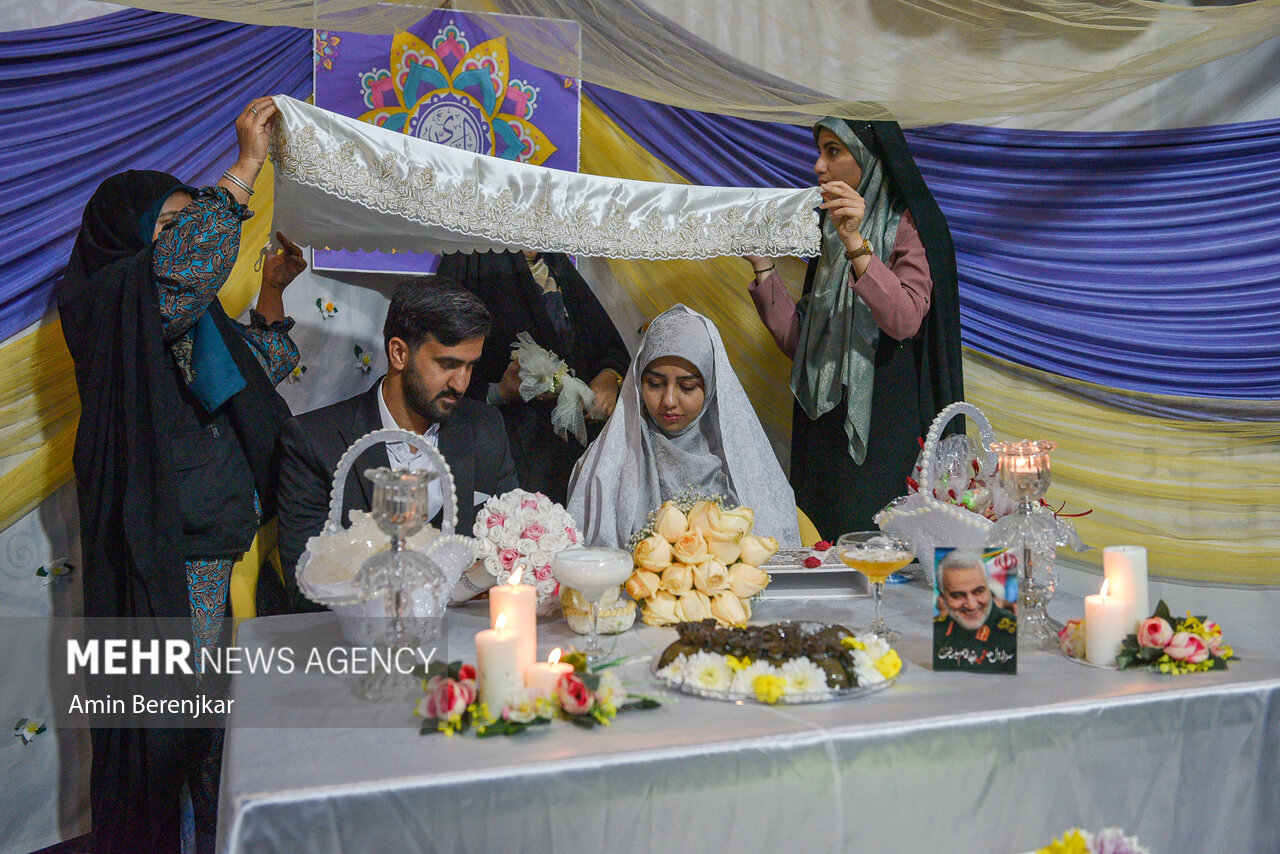 پیوند آسمانی در جوار قهرمانان گمنام وطن