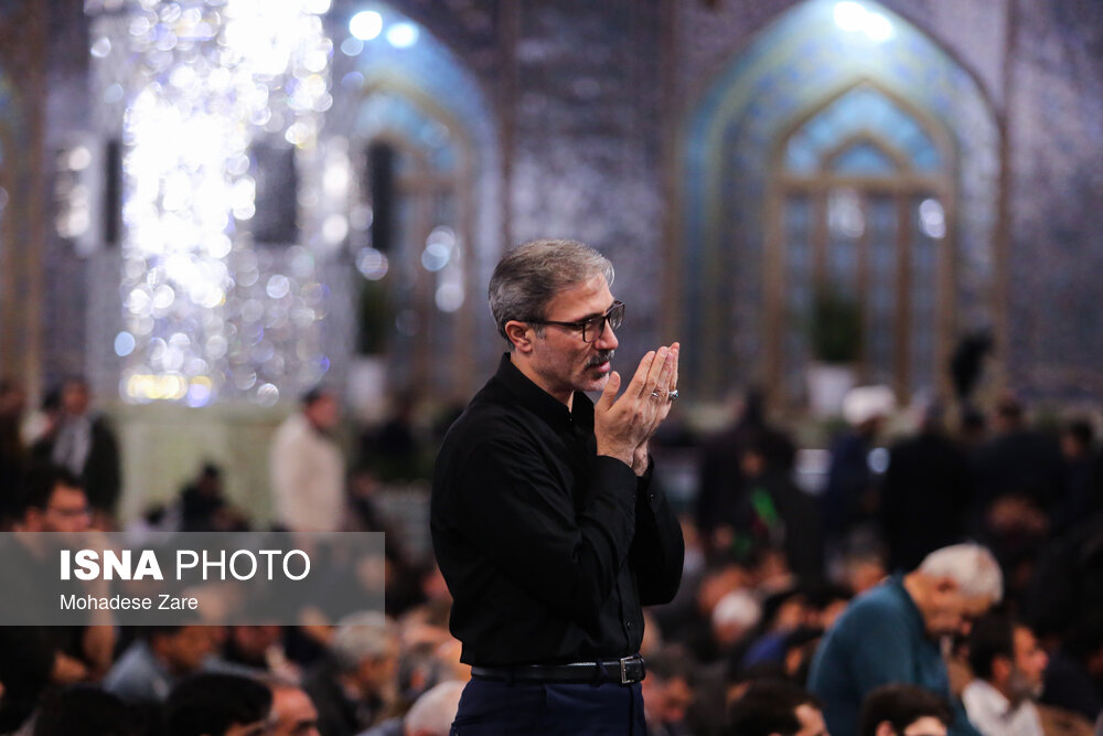 مراسم وداع با شهدای مرزبانی و دفاع مقدس در حرم مطهر رضوی