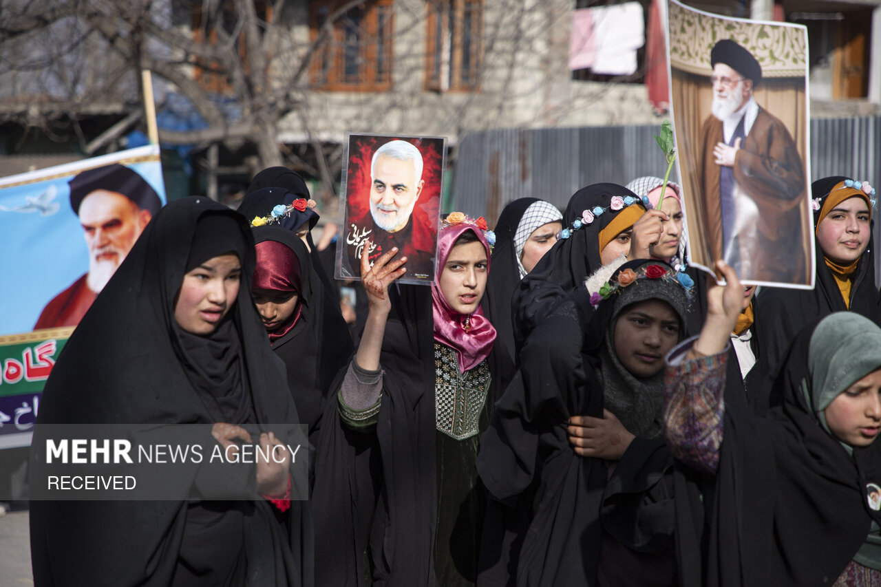 راهپیمایی کشمیری‌ھا در حمایت از رهبر معظم انقلاب