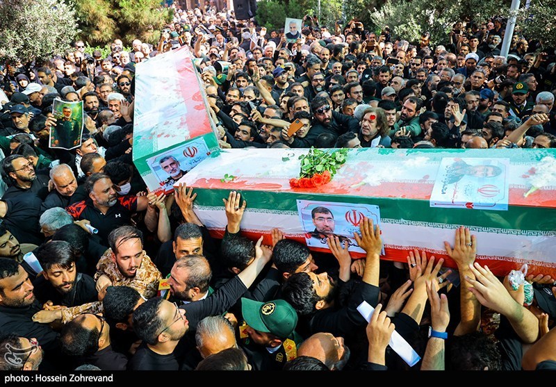 تشییع پیکر سردار شهید امیر علی حاجی زاده