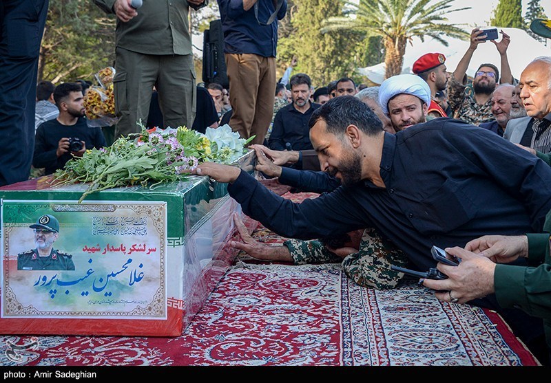 مراسم استقبال از پیکر سردار شهید غیب پرور 