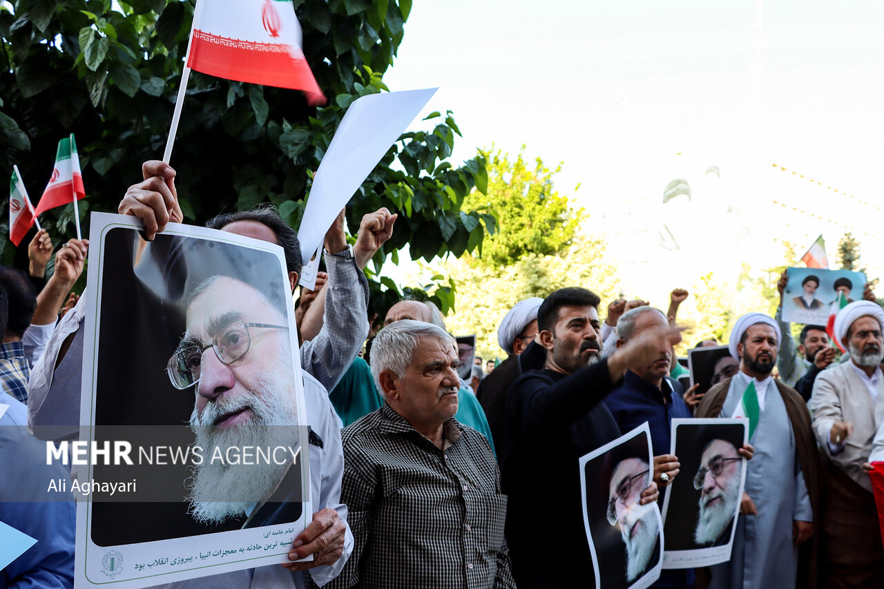 تجمع مردمی حمایت از عملیات «بشارت فتح» در سراسر کشور