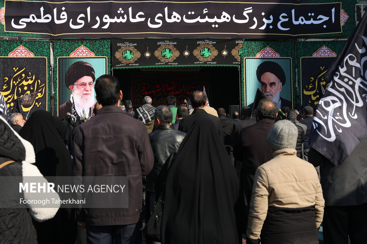 اجتماع بزرگ هیئت های فاطمی در میدان هفت تیر