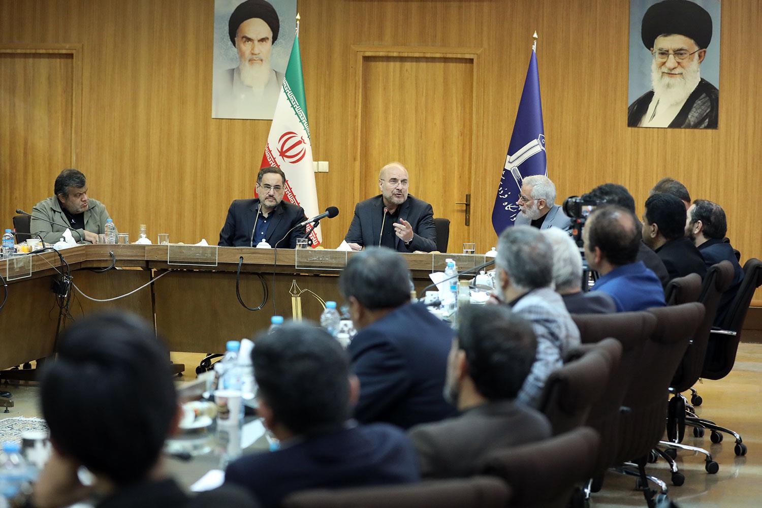 نشست هم اندیشی اعضای اندیشکده های حکمرانی ۳ استان با حضور قالیباف