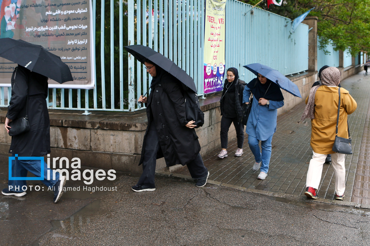 باران بهاری در تبریز