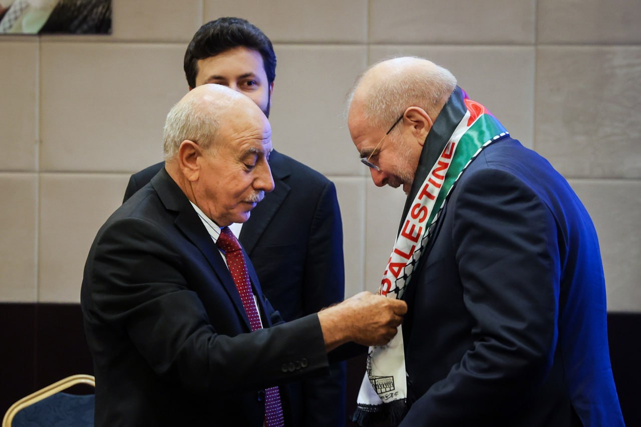  دیدار قالیباف با نایب رئیس شورای ملی فلسطین