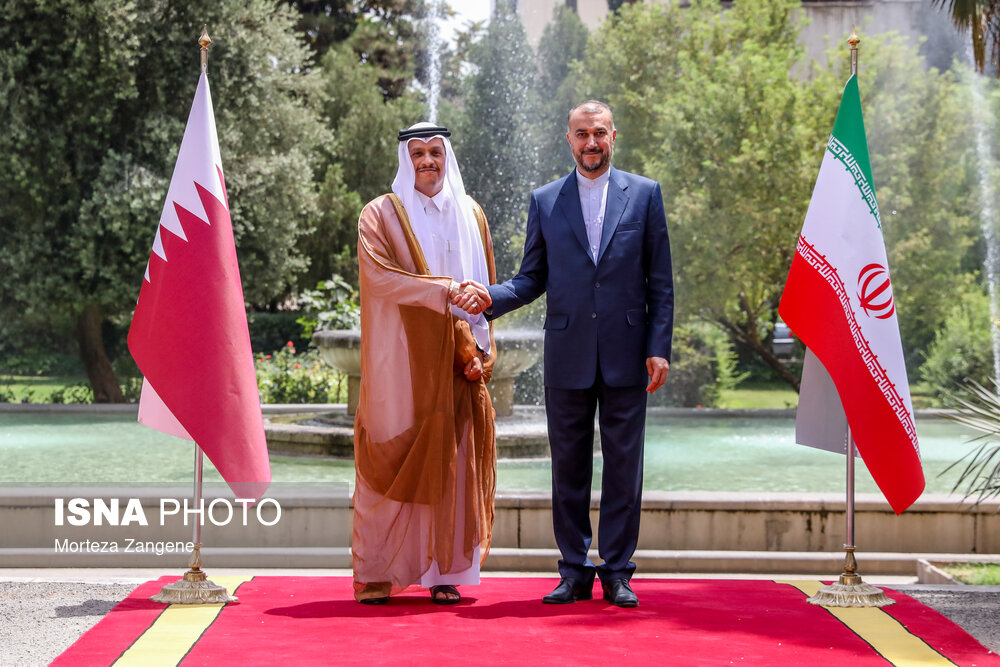 دیدار وزیران خارجه ایران و قطر