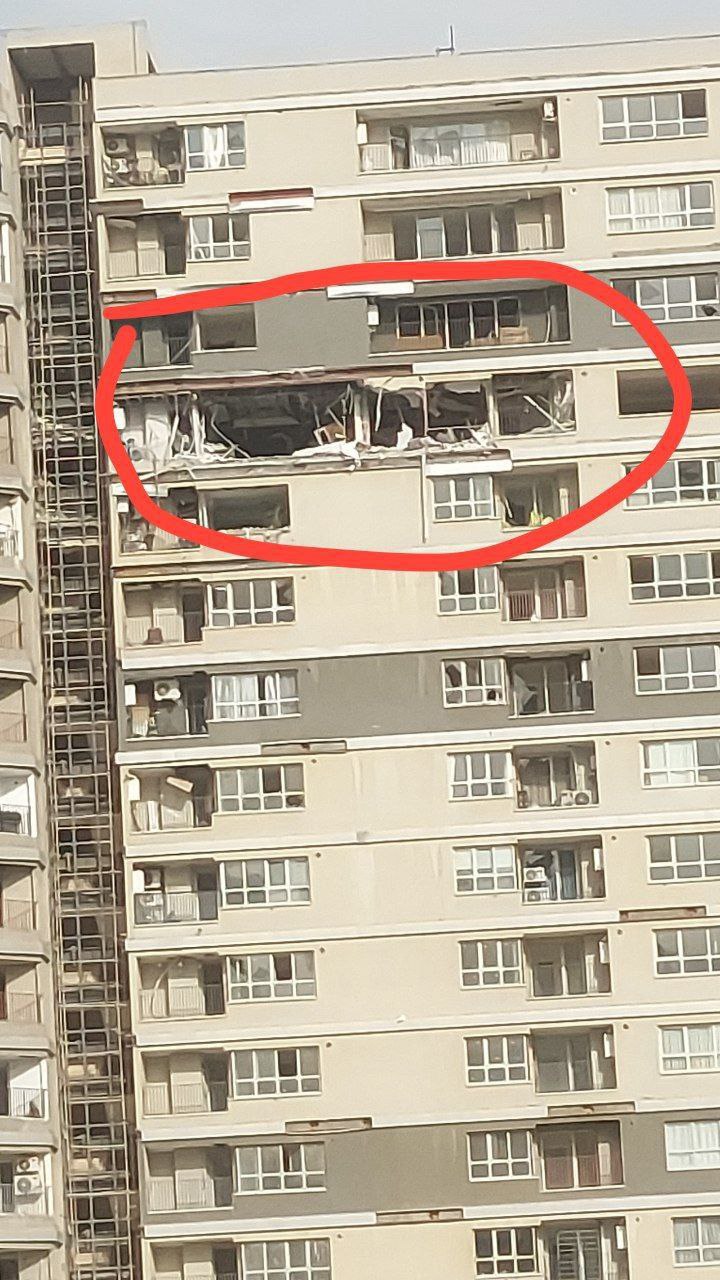 حادثه انفجار گاز در یکی از طبقات برج پامچال