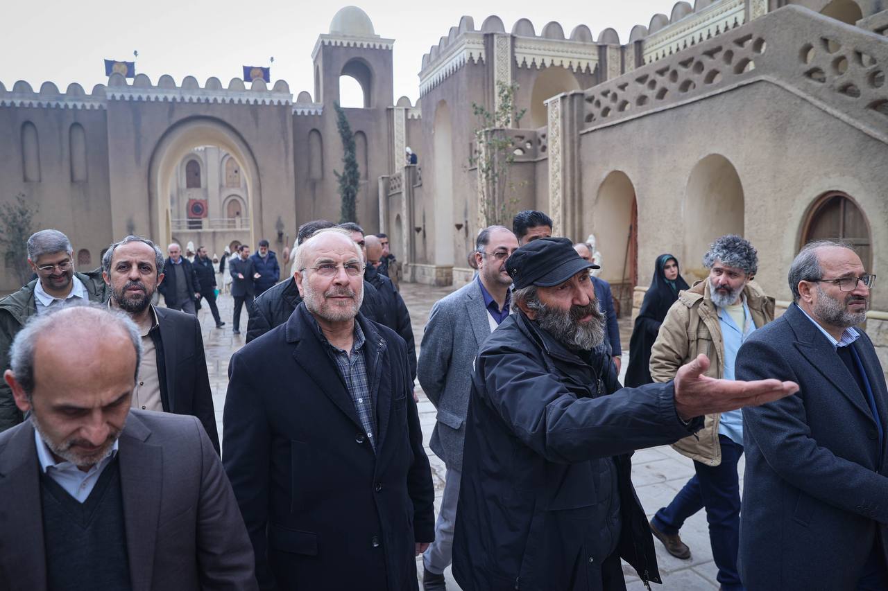 بازدید قالیباف از پشت صحنه سریال سلمان فارسی 