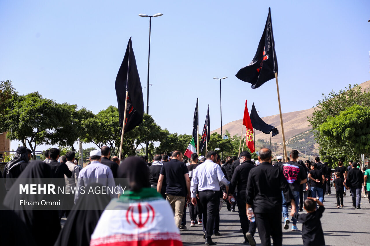 مراسم جاماندگان اربعین در استان‌ها