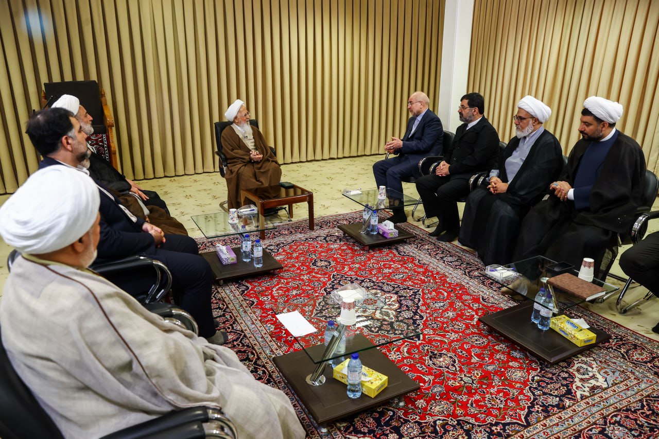  دیدار قالیباف با آیت‌الله‌العظمی عبدالله جوادی آملی 