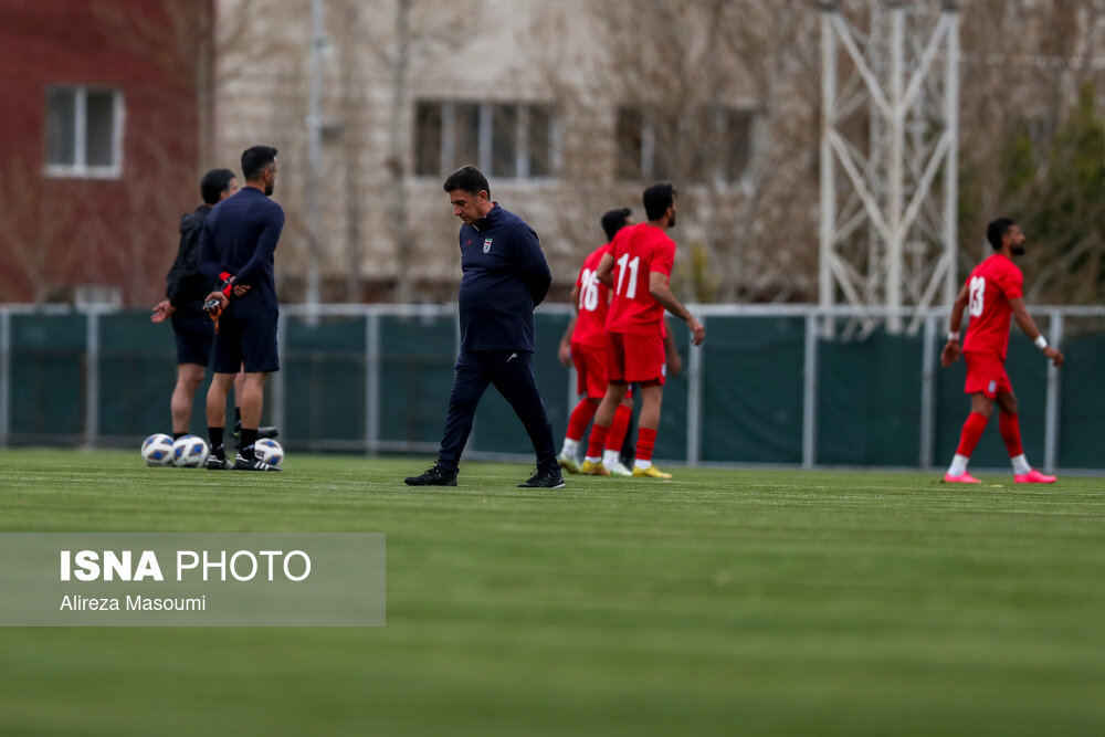 تمرین تیم‌ ملی فوتبال