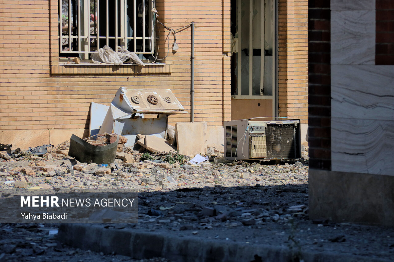 تعرض رژیم صهیونیستی به مرکز درمانی دینور کرمانشاه