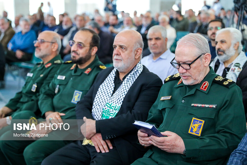 مراسم اولین سالگرد شهادت سردار زاهدی و همراهان