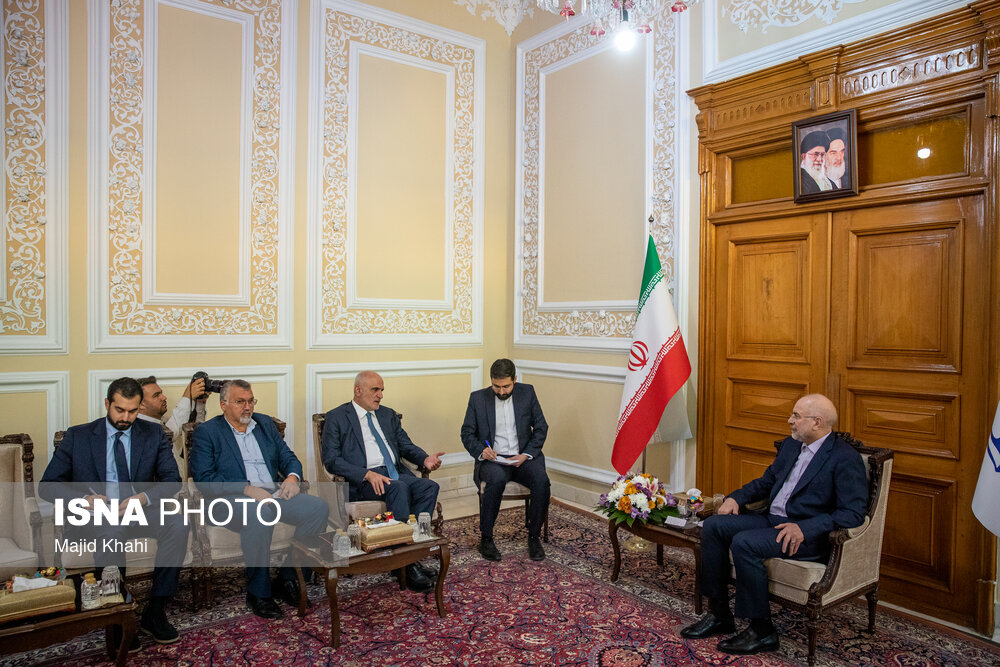 دیدار «علی حسن خلیل» معاون سیاسی رئیس مجلس لبنان با قالیباف