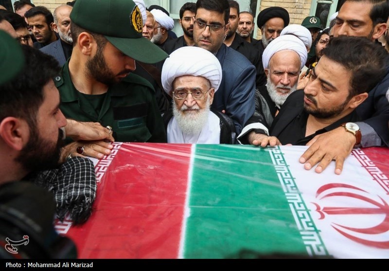 مراسم تشییع شهدای خدمت در قم