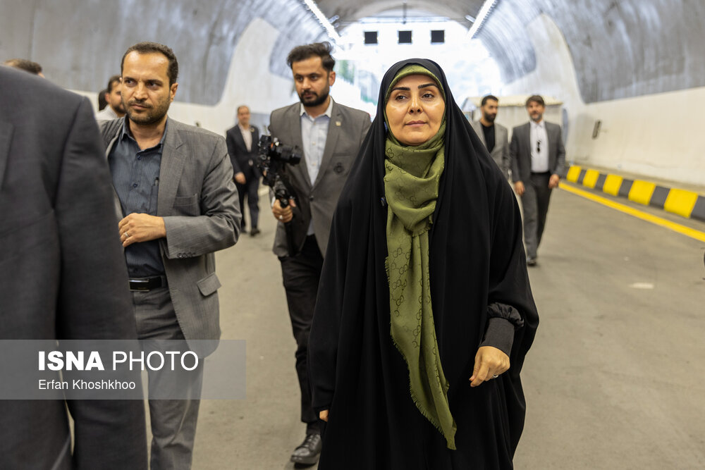 افتتاح باند شرقی منطقه دو آزادراه تهران - شمال