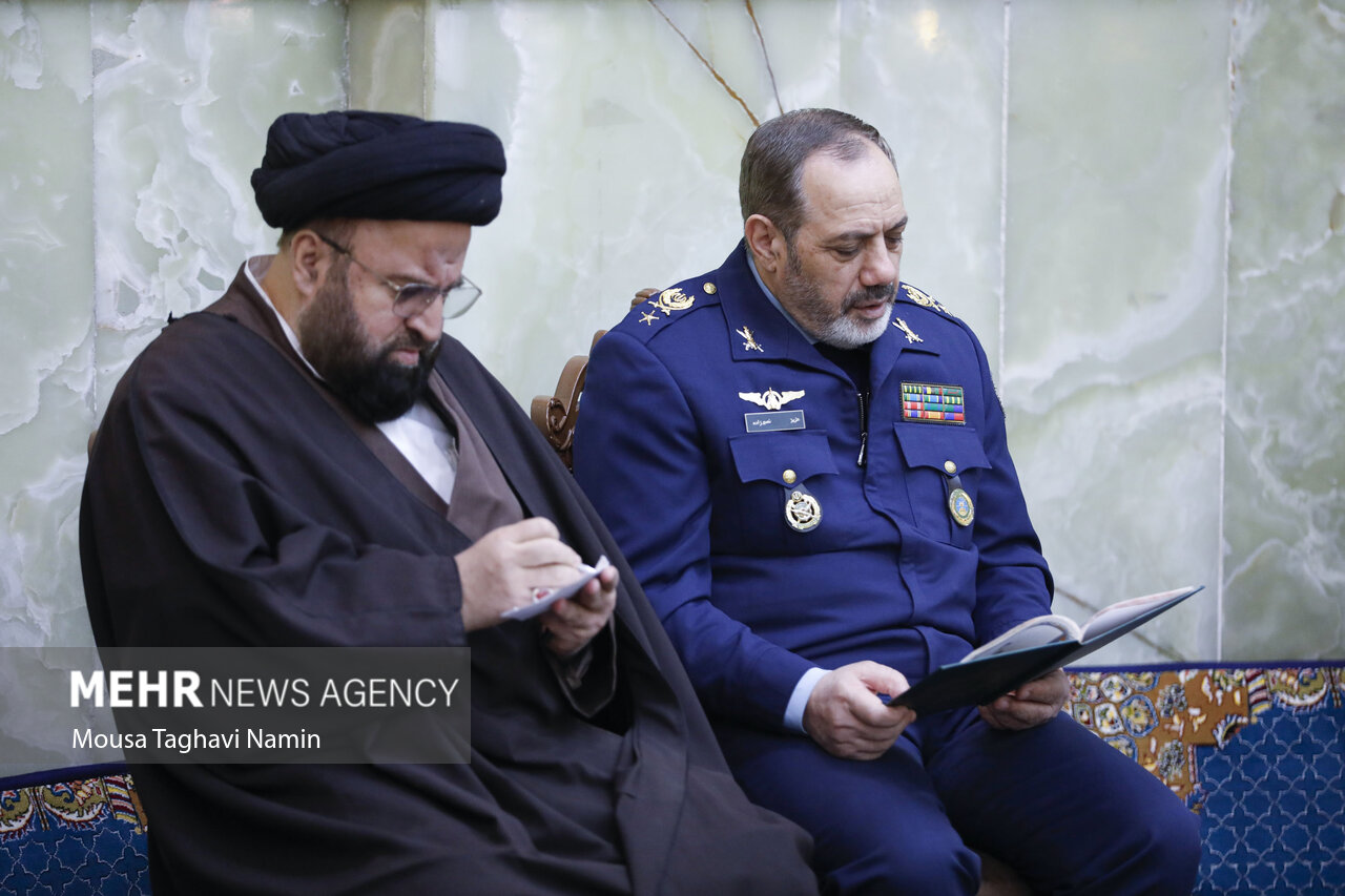 مراسم ترحیم پدر دریادار شهرام ایرانی فرمانده نداجا