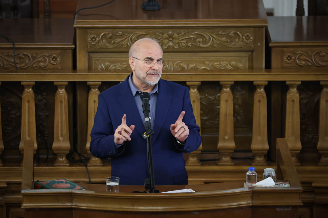 حضور و سخنرانی قالیباف در نشست هوش مصنوعی