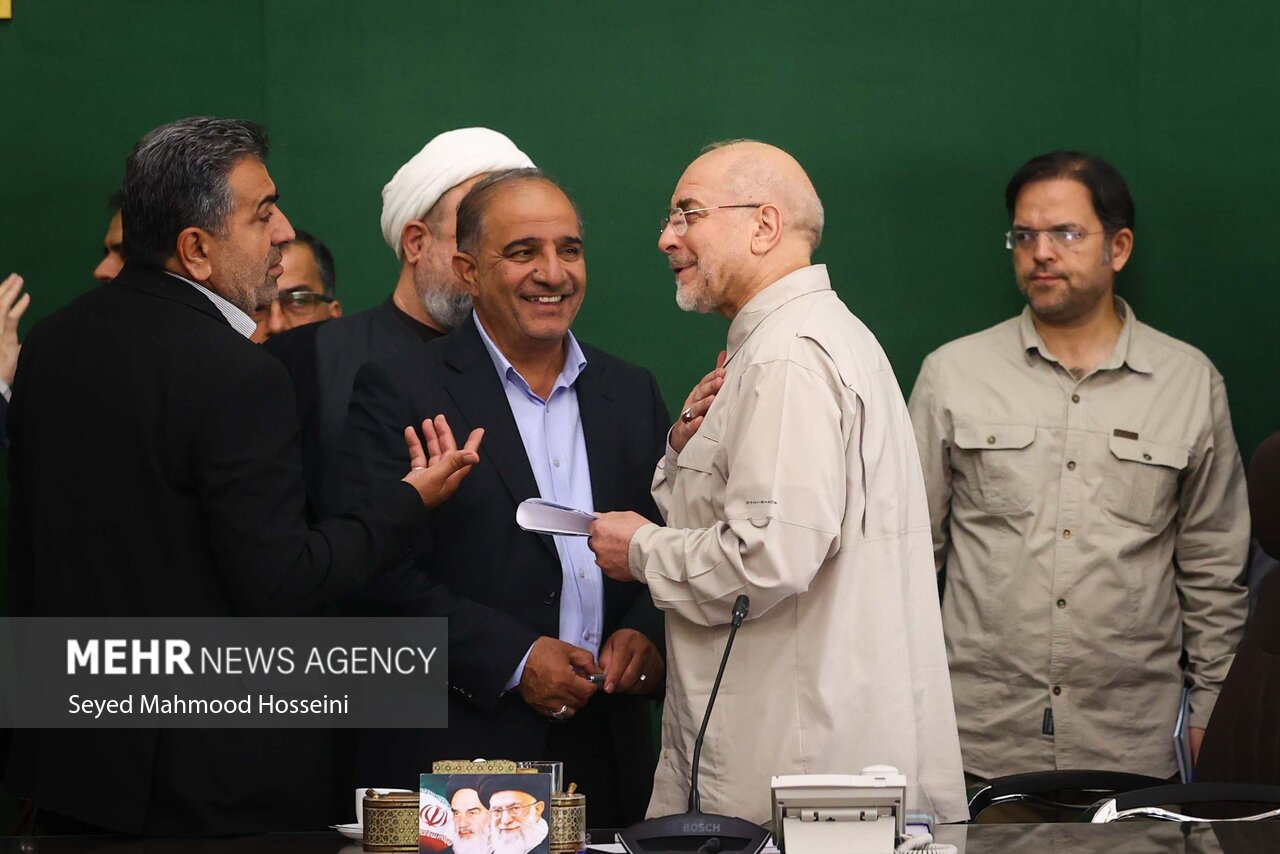 نشست شورای هماهنگی مجلس با حضور قالیباف