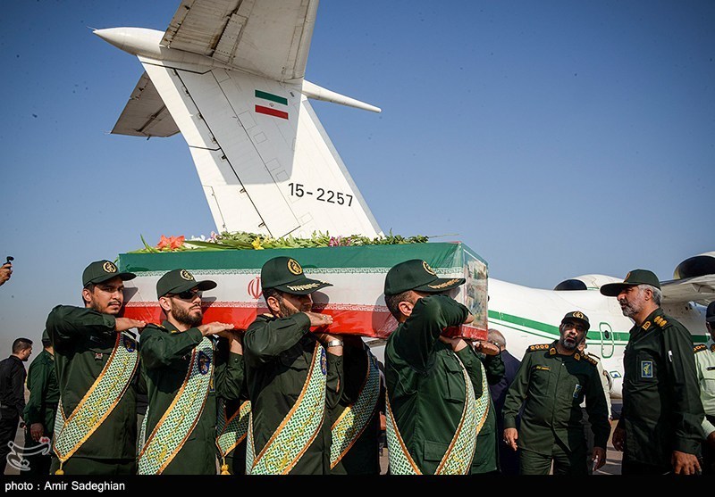 مراسم استقبال از پیکر سردار شهید غیب پرور 