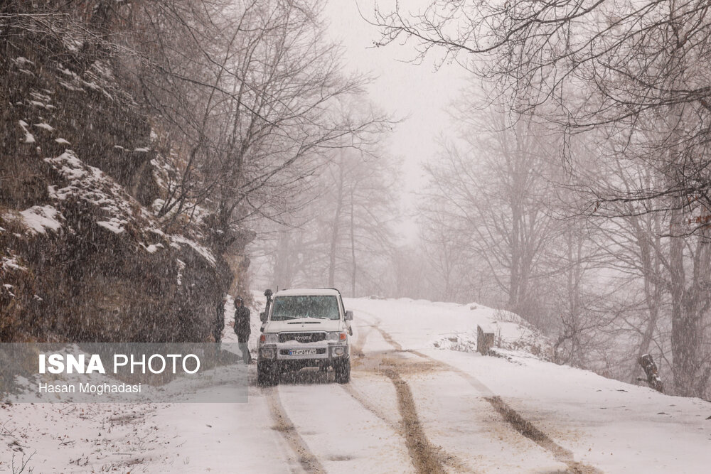 بارش برف در ارتفاعات مازندران