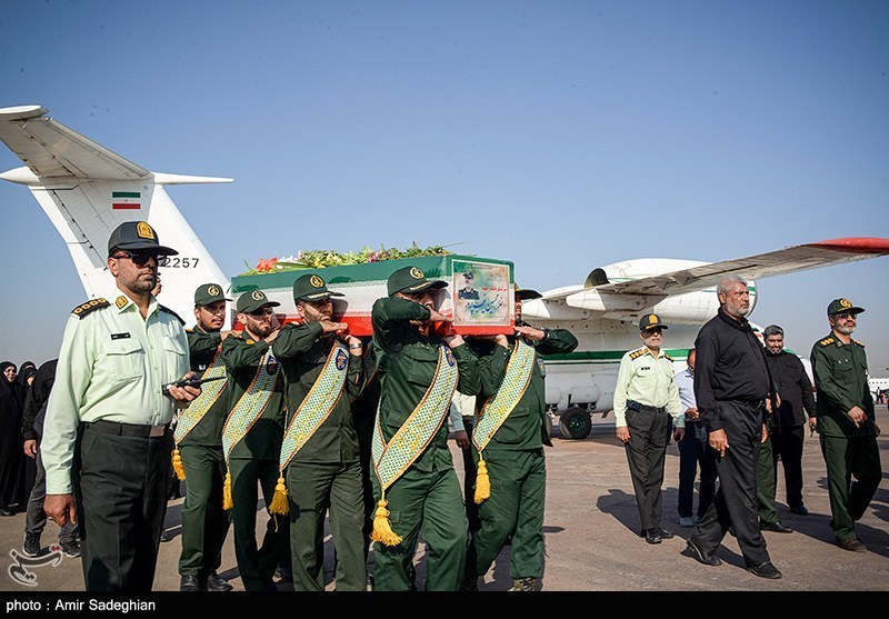 مراسم استقبال از پیکر سردار شهید غیب پرور 