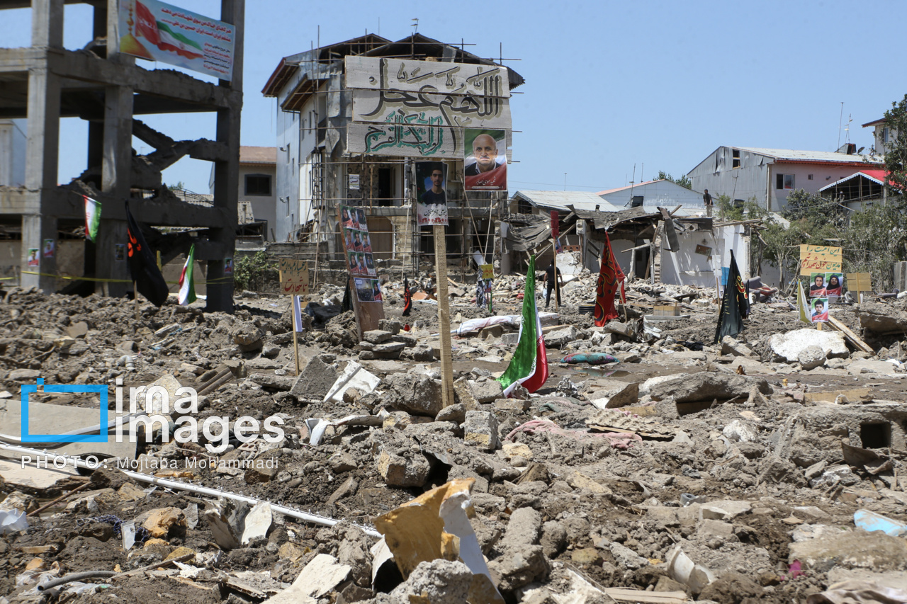 محل حمله رژیم صهیونیستی در آستانه اشرفیه