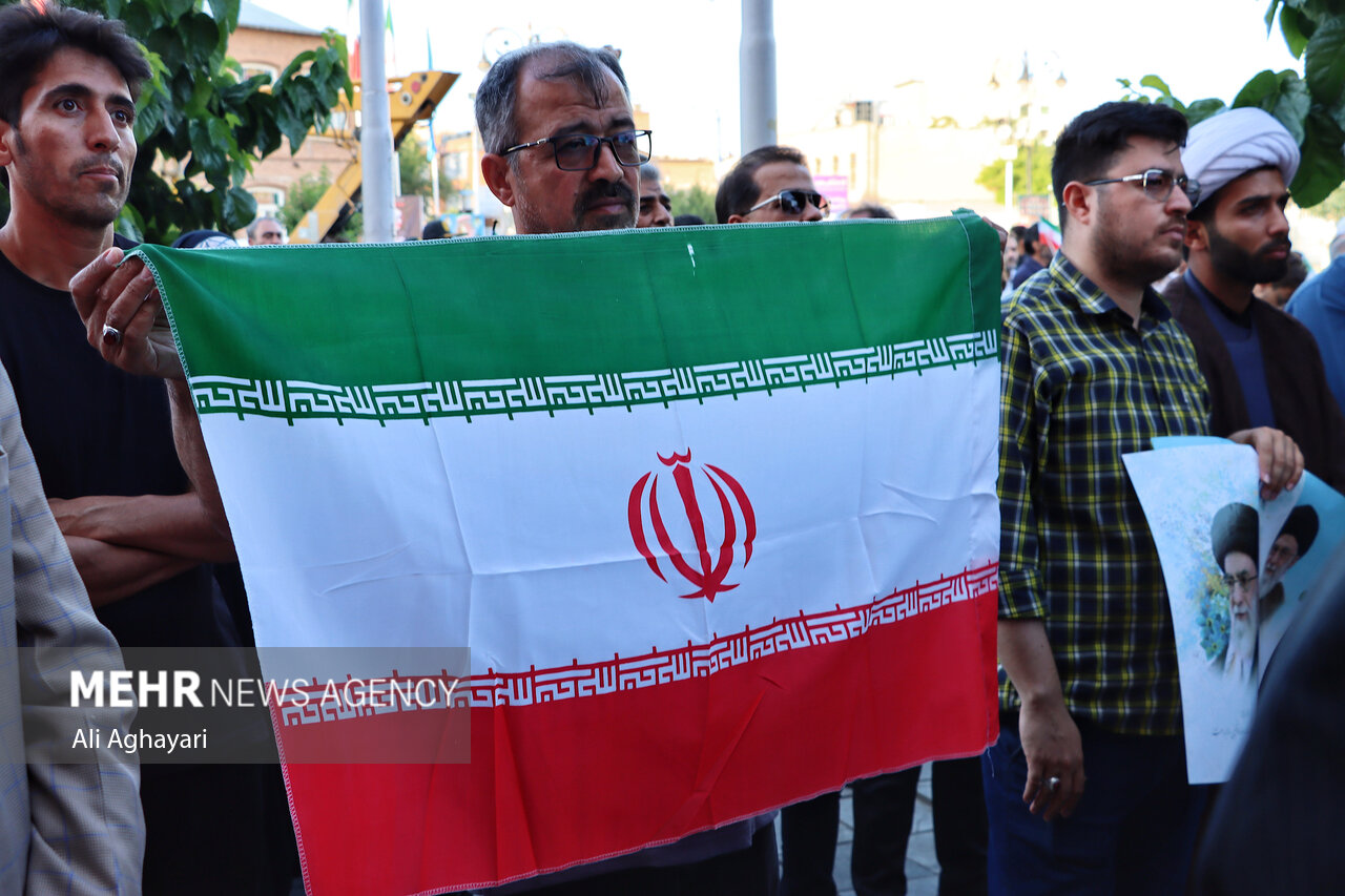 تجمع مردمی حمایت از عملیات «بشارت فتح» در ارومیه