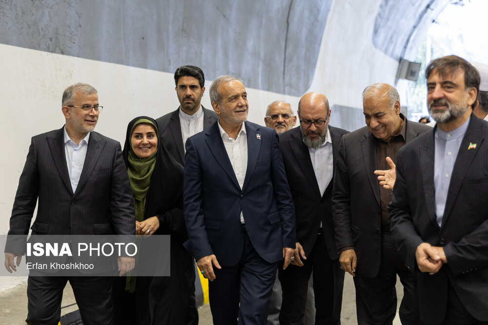 افتتاح باند شرقی منطقه دو آزادراه تهران - شمال