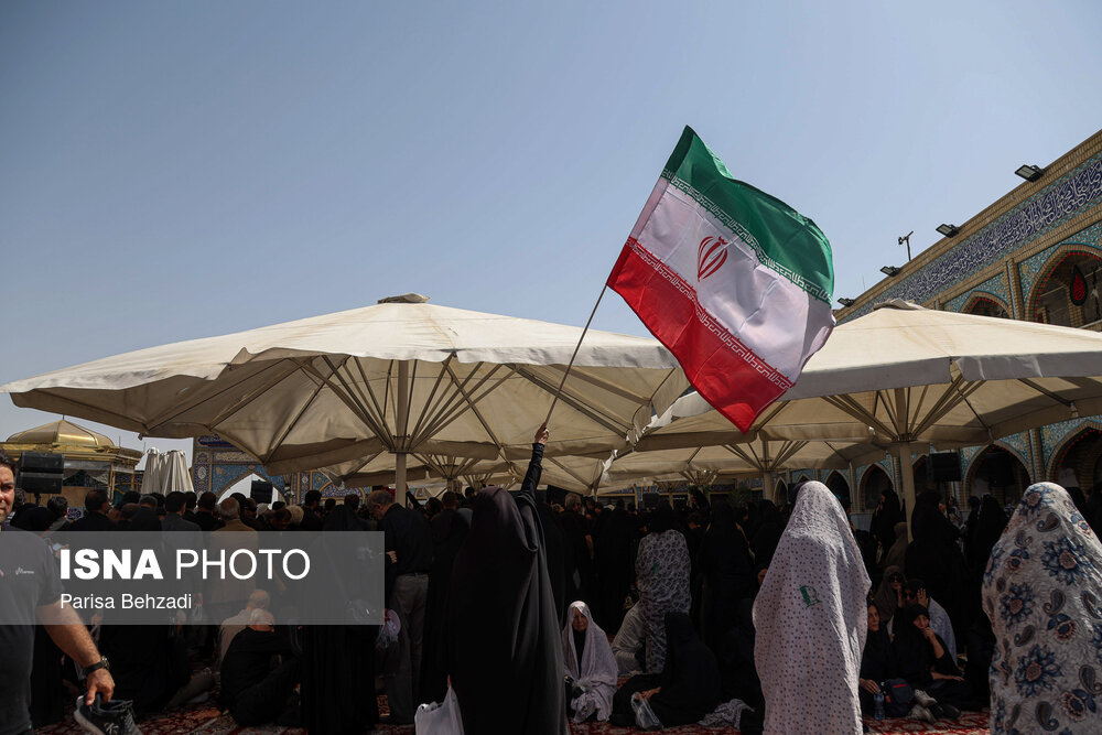 مراسم خاکسپاری شهدای اقتدار ایران در امامزاده صالح (ع) - تهران