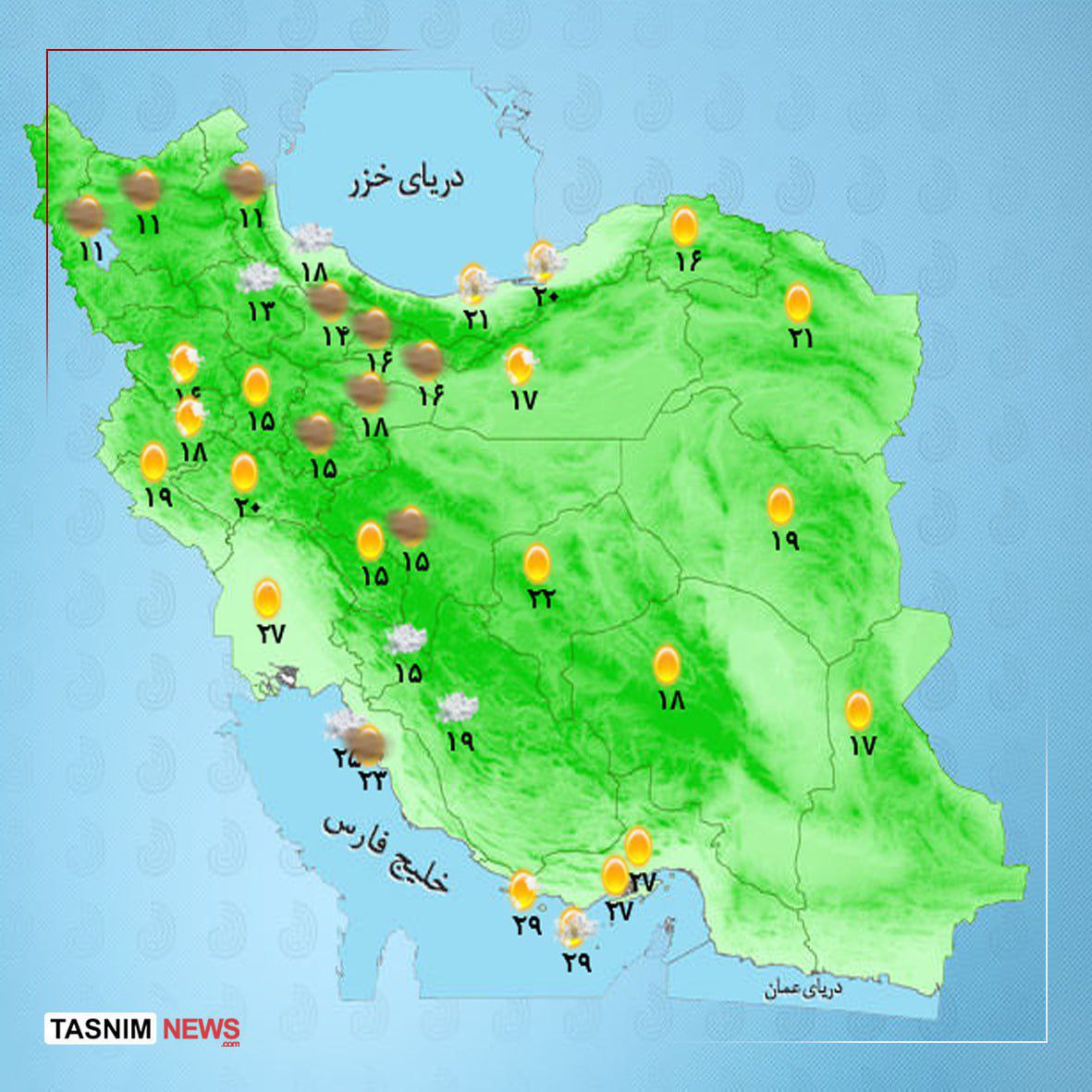 نقشه استان ها