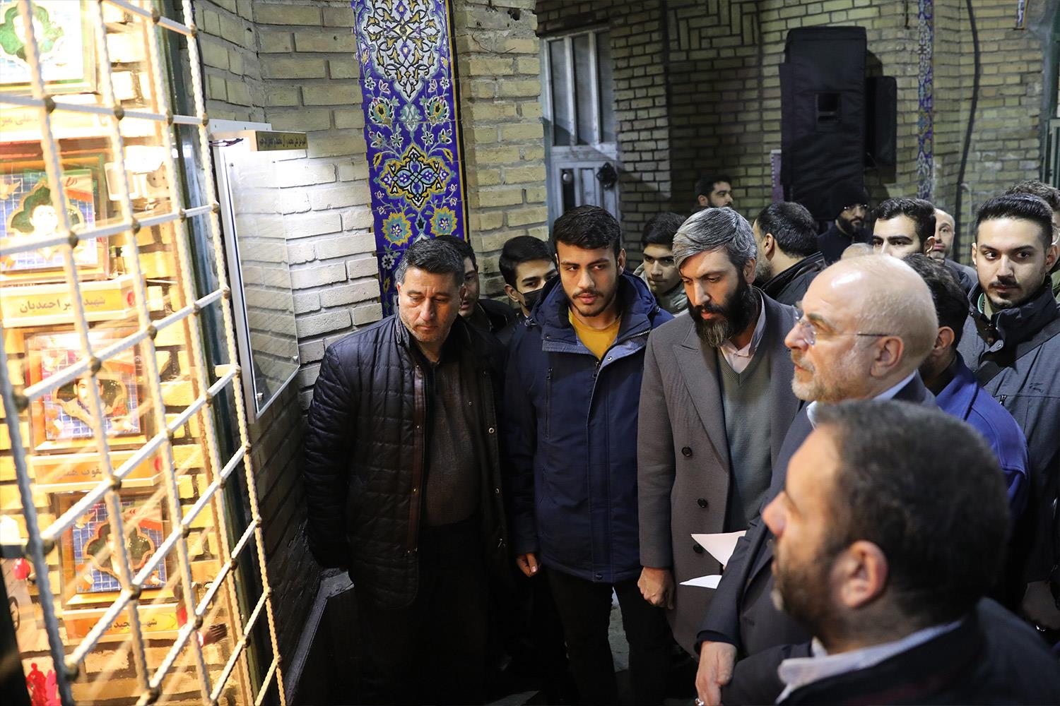 مراسم سالگرد شهدای آتش نشان حادثه پلاسکو با حضور قالیباف