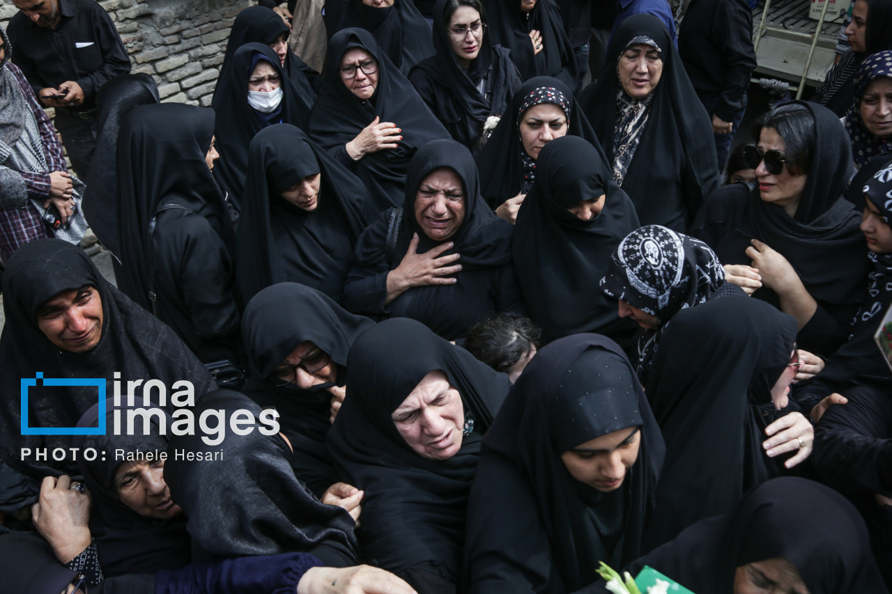 تشییع پیکر ۲ شهید تجاوز رژیم صهیونیستی در گرگان