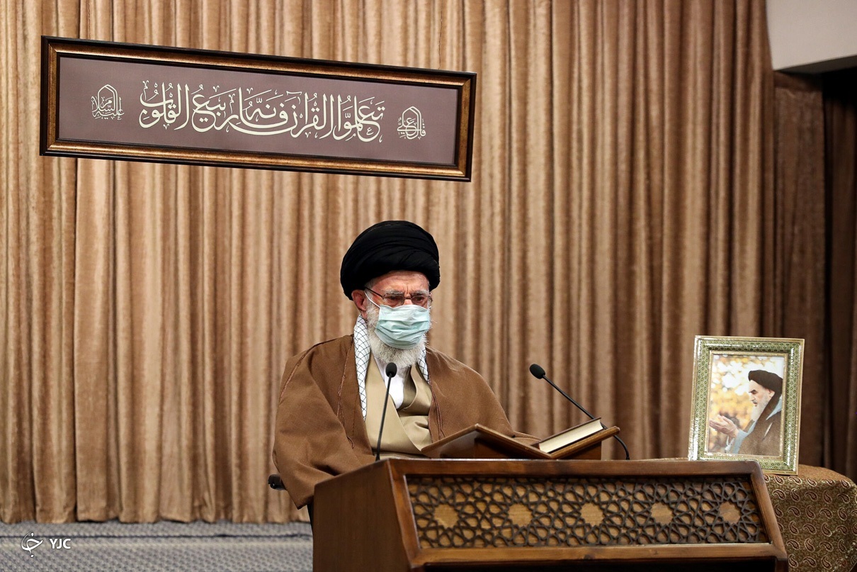 حضور رهبر انقلاب در مراسم انس با قرآن کریم