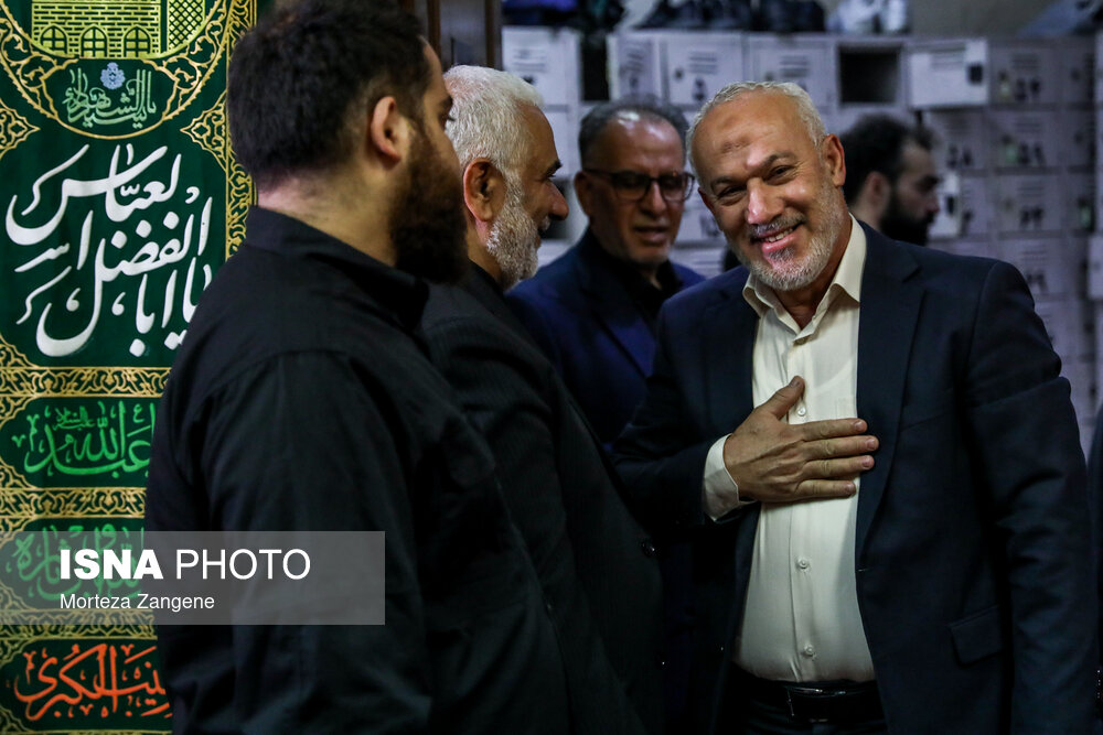 مراسم سالگرد شهادت اسماعیل هنیه و چهلم سردار ایزدی