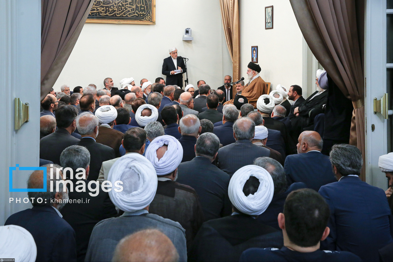 تصاویر دیدار مسئولان ارشد سه قوه با رهبر انقلاب