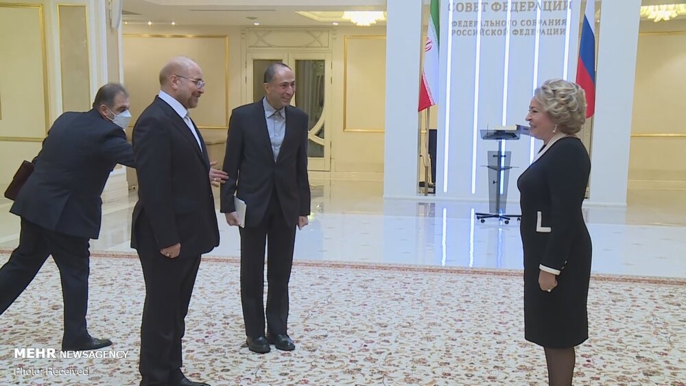 حضور قالیباف در مجلس فدرال روسیه