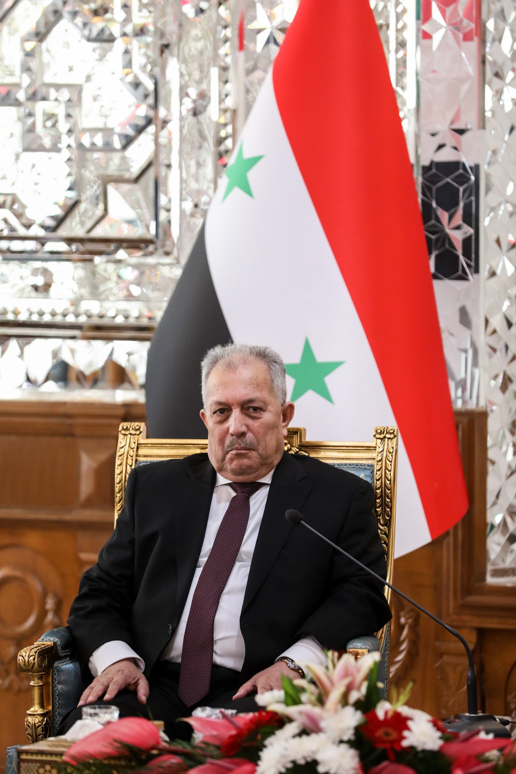 دیدار و گفت‌وگوی قالیباف و حسین عرنوس، نخست‌وزیر سوریه