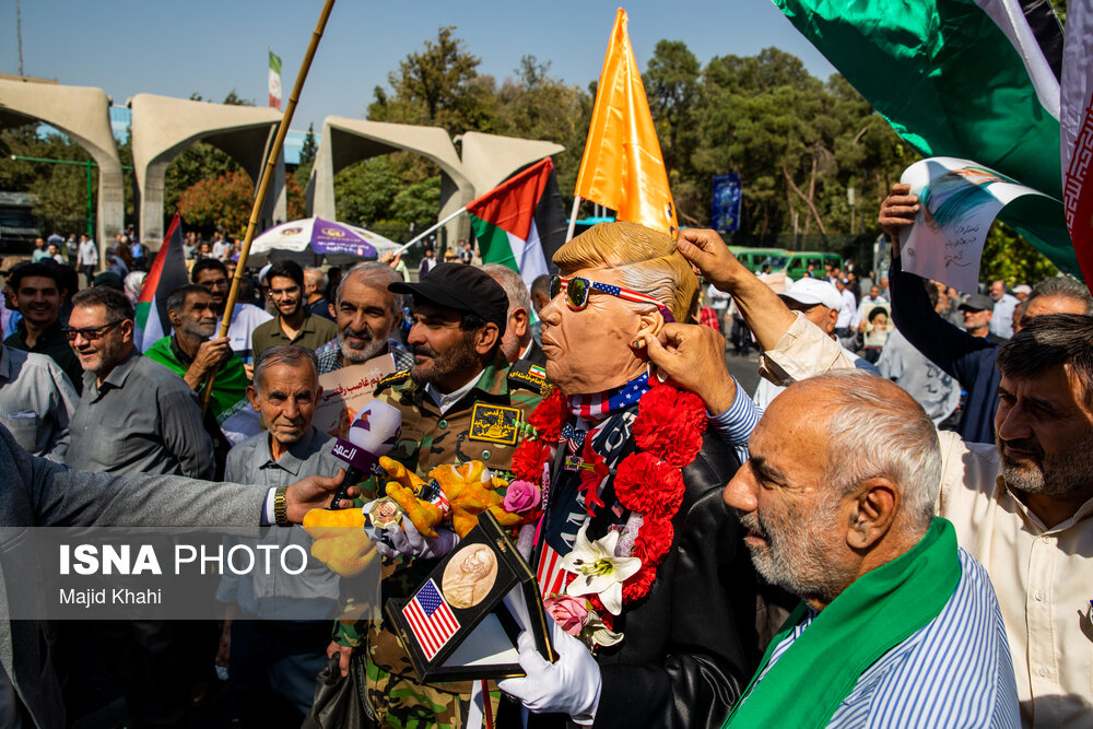 راهپیمایی حمایت از مردم غزه - تهران