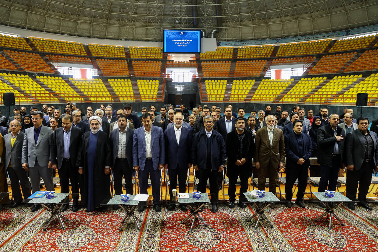  افتتاح خانه کشتی شهدای طرقبه با حضور قالیباف