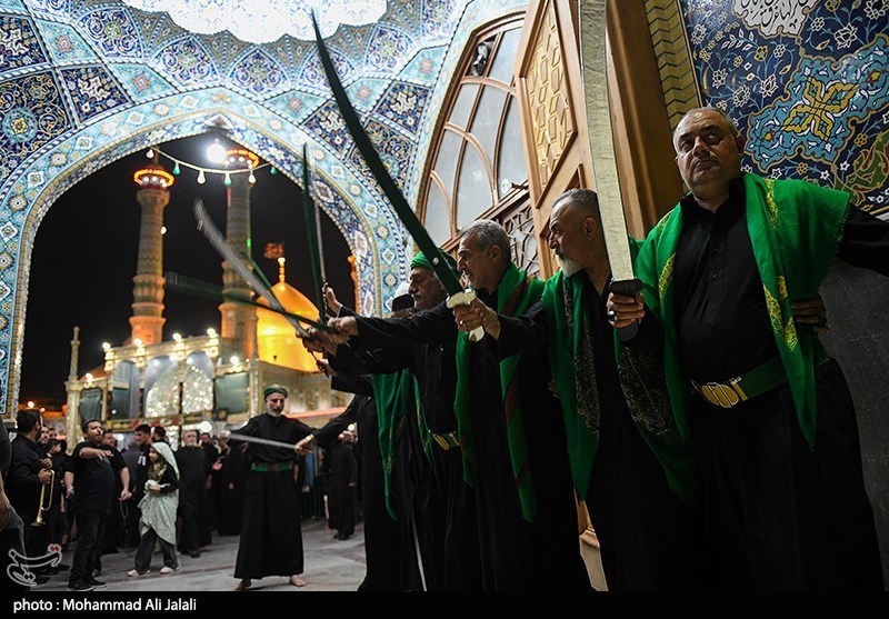 مراسم سنتی مشق شمشیر در قم