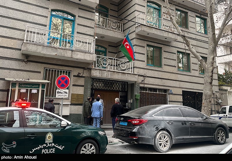 سفارت جمهوری آذربایجان پس از حادثه تیراندازی
