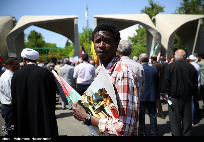 تجمع دانشجویان دانشگاه تهران در حمایت از غزه