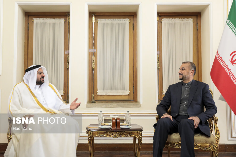 دیدار وزیر مشاور قطر در امور خارجی با امیرعبداللهیان