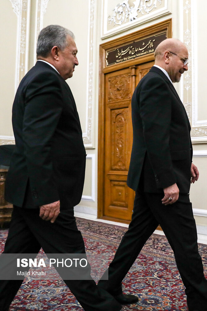 دیدار نخست وزیر سوریه با قالیباف