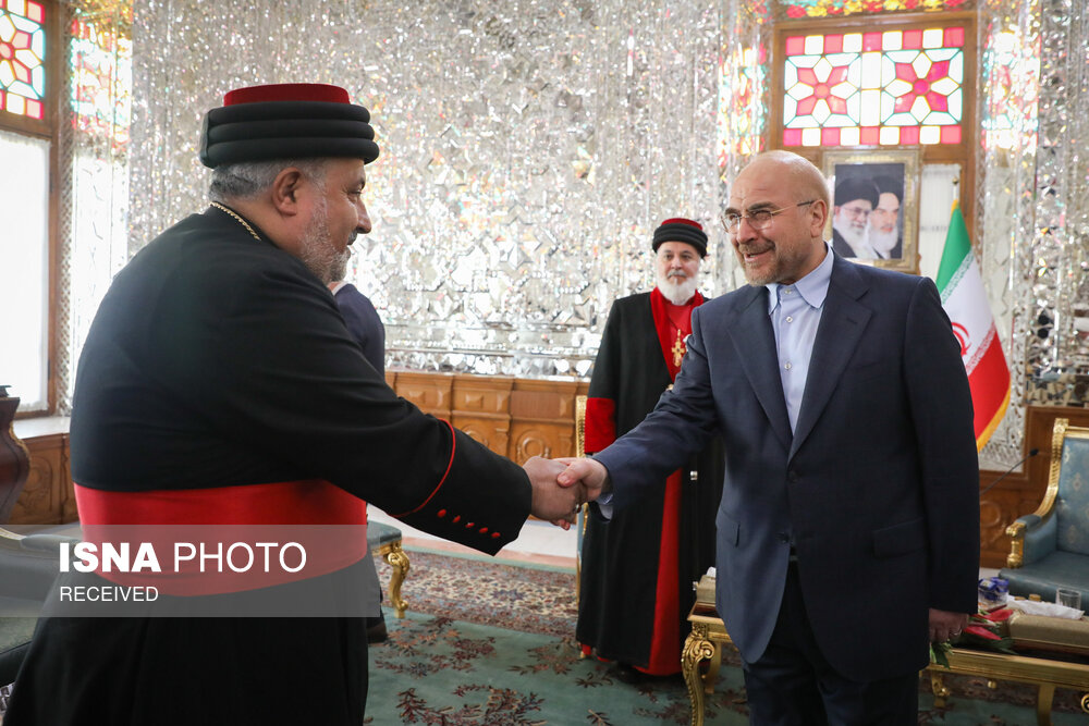 دیدار رهبر جهانی کلیسای شرق آشوری با قالیباف