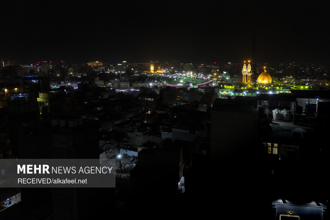 حال و هوای کربلا در شب نیمه شعبان